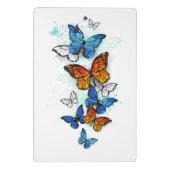 Mini Porte-bloc Papillons volants Morpho et Monarch (Dos)