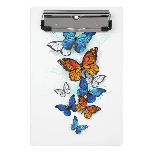 Mini Porte-bloc Papillons volants Morpho et Monarch (Devant)