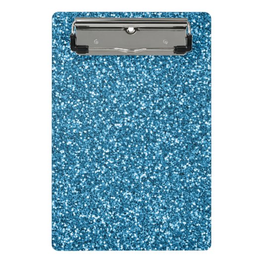 Mini Porte-bloc Parties scintillant bleue de Boston (Devant)