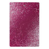 Mini Porte-bloc Parties scintillant bourguignonne et argent (Dos)