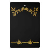 Mini Porte-bloc Parties scintillant d'or Joyeux Noël, Père Noël (Dos)