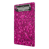 Mini Porte-bloc Parties scintillant étincelante rose chaud (Angle2)