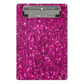 Mini Porte-bloc Parties scintillant étincelante rose chaud (Devant)