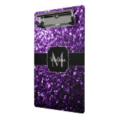 Mini Porte-bloc Parties scintillant foncé violet faux brillant sci (Angle2)