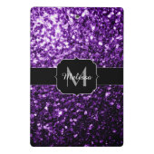 Mini Porte-bloc Parties scintillant foncé violet faux brillant sci (Dos)