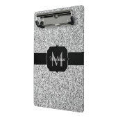 Mini Porte-bloc Parties scintillant gris argent scintille Monogram (Angle2)