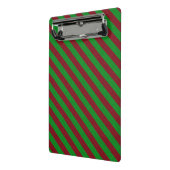 Mini Porte-bloc Parties scintillant Red & Green Stripes (Angle2)