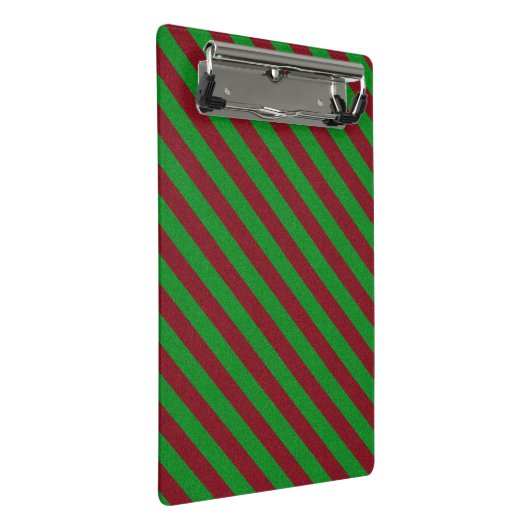 Mini Porte-bloc Parties scintillant Red & Green Stripes (Incliné)