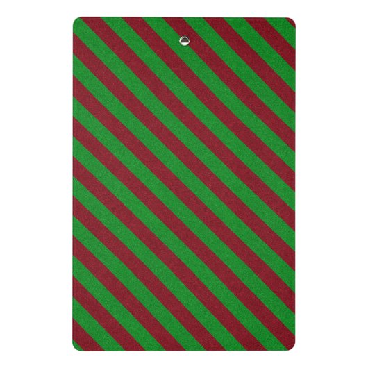 Mini Porte-bloc Parties scintillant Red & Green Stripes (Dos)