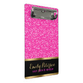 Mini Porte-bloc Parties scintillant Rose Chaud Et Blanche (Incliné)