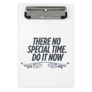 Mini Porte-bloc Pas De Temps Parfait - Citation De Typographie Mot