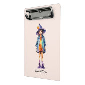 Mini Porte-bloc Pastel Cute Witch Girl Halloween esthétique (Angle2)