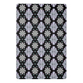 Mini Porte-bloc Pastel floral shapes on a black background (Dos)