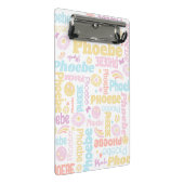 Mini Porte-bloc Pastel preppy smilie faces star nom personnalisé P (Incliné)