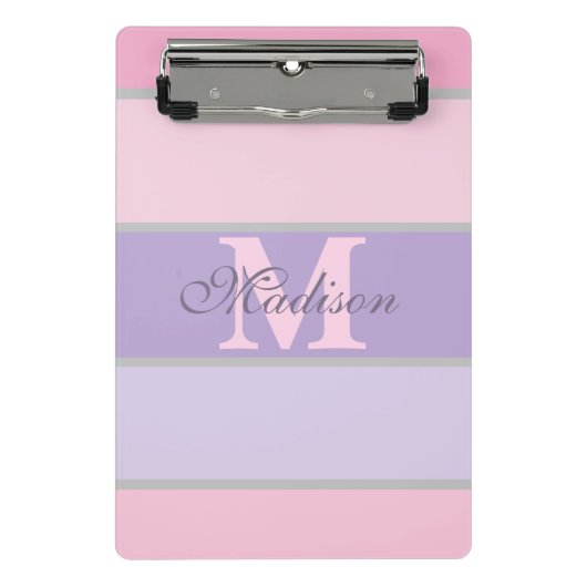 Mini Porte-bloc pastel rose et violet iPhone / coque ipad (Devant)