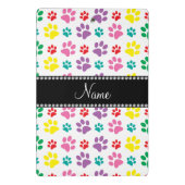 Mini Porte-bloc Pattes nommées personnalisées d'arc-en-ciel (Dos)