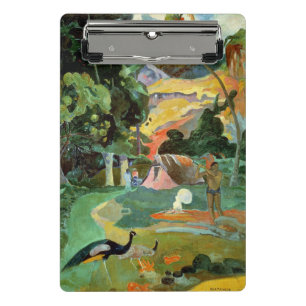 Mini Porte-bloc Paul Gauguin Matamoe ou, paysage avec des paons