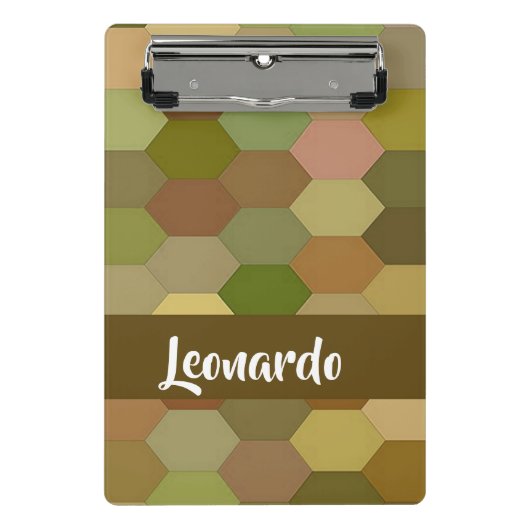 Mini Porte-bloc pavé hexagone Brown (Devant)