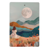 Mini Porte-bloc Paysage Abstrait de Boho (21) (Dos)