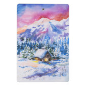 Mini Porte-bloc Paysage d'hiver (Dos)