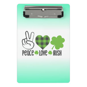 Mini Porte-bloc Peace Love Irish-60682