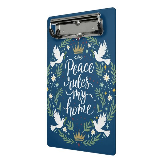 Mini Porte-bloc Peace Rules My Home (Angle2)