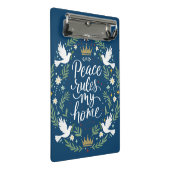 Mini Porte-bloc Peace Rules My Home (Incliné)