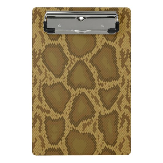 Mini Porte-bloc Peau de serpent, motif de reptile (Devant)