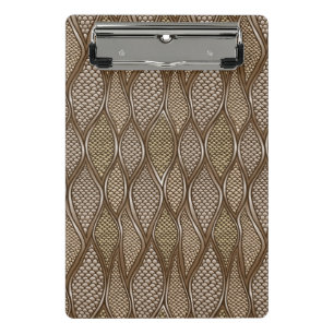 Mini Porte-bloc Peau de serpent stylisée