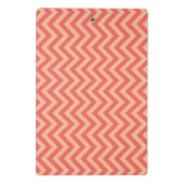 Mini Porte-bloc Pêcher Fuzz et Cranberry Chevron (Dos)