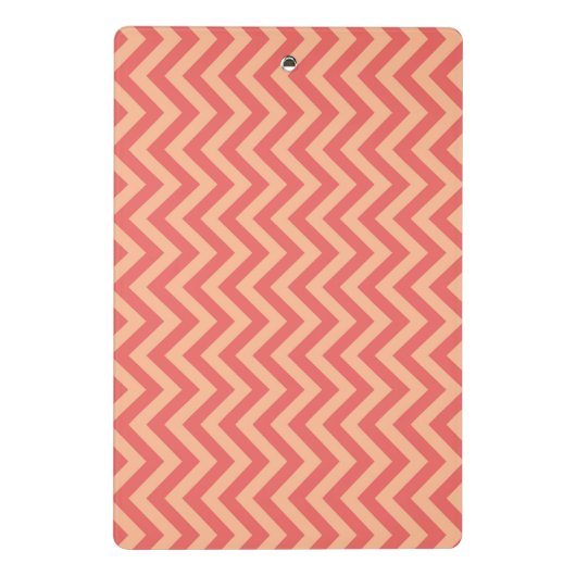 Mini Porte-bloc Pêcher Fuzz et Cranberry Chevron (Dos)