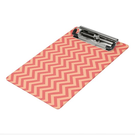 Mini Porte-bloc Pêcher Fuzz et Cranberry Chevron (Angle3)