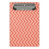 Mini Porte-bloc Pêcher Fuzz et Cranberry Chevron (Devant)