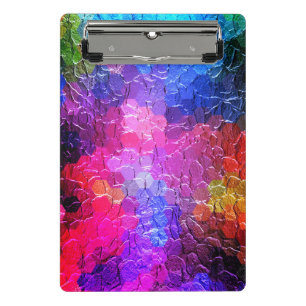 Mini Porte-bloc Peinture Abstraite Colorée Dynamique