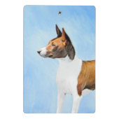 Mini Porte-bloc Peinture Basenji - Belle Art Original (Dos)