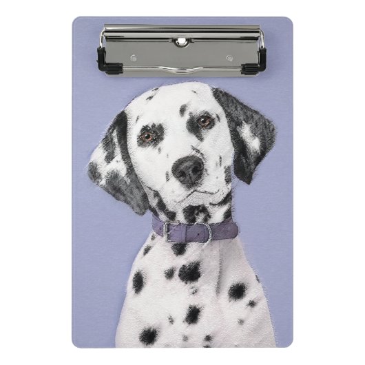 Mini Porte-bloc Peinture Dalmatienne - Cute Original Chien Art (Devant)