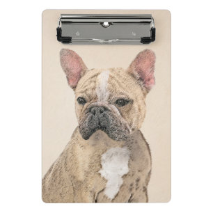 Mini Porte-bloc Peinture de Bouledogue Français (Sable) - Original