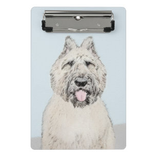 Mini Porte-bloc Peinture de Bouvier des Flandres - Art original de