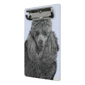 Mini Porte-bloc Peinture de caniche Miniature Jouet noir Art origi (Angle2)