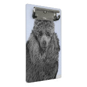 Mini Porte-bloc Peinture de caniche Miniature Jouet noir Art origi (Incliné)