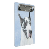 Mini Porte-bloc Peinture de Great Dane (Arlequin) - Art original d (Incliné)