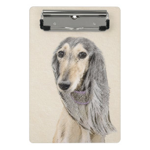 Mini Porte-bloc Peinture de Saluki (Faune) - Cute Original Chien A