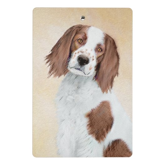 Mini Porte-bloc Peinture en Setter rouge et blanc irlandais - Art  (Dos)