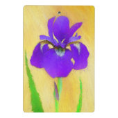 Mini Porte-bloc Peinture Iris à pois pourpre - Chien original mign (Dos)