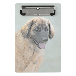 Mini Porte-bloc Peinture Leonberger - Joli art original chien