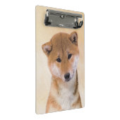 Mini Porte-bloc Peinture Shiba Inu (Rouge) - Art Chien original (Incliné)