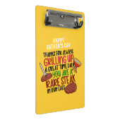 Mini Porte-bloc Personnalisé Funny Grill Chef Papa (Incliné)