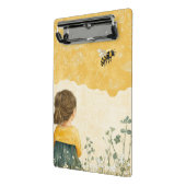 Mini Porte-bloc Petite Fille Regardant un Bourdon (Angle2)