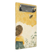 Mini Porte-bloc Petite Fille Regardant un Bourdon (Incliné)