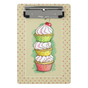 Mini Porte-bloc Petits gâteaux d'aquarelle. Illustration de